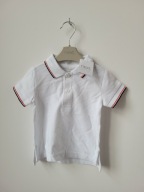 NEXT biała bluzka koszulka krótki rękaw polo 68 cm