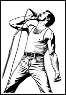A2 PLAKAT MUZYCZNY MUZYKA ROCK ZESPÓŁ QUEEN FREDDIE MERCURY