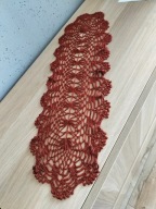 Bieżnik serweta szydełkowa serwetka jednorazowe miedziana cacko 60x20