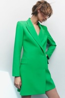 ZARA SUKIENKA O KROJU DWURZĘDOWEJ MARYNARKI S