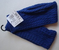 TEZENIS getry ocieplacze na ręce i nogi szafirowe granatowe wzór akryl 2w1