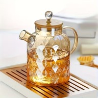 dzbanek czajniczek borokrzemowe szkło miodowe sito herbata zioła żarodporny