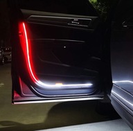 120cm białe czerwone ostrzeżenie LED drzwi auta ostrzegawcze światło