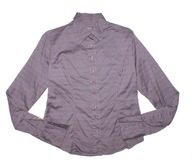 TM LEWIN_Piękna KOSZULA_srebrna fioletowe paski super elegancka bawełna_42