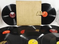 KLASER ALBUM ETUI Płyty Szelakowe 9szt zestaw na Patefon Adapter Tube 78RPM