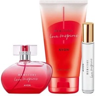Avon Woda Perfumowana Herstory Love Inspires 50 ml Unikat Zestaw 3 szt