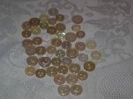 GUZIKI MAŁE I ŚREDNIE 44 SZT - KOSZULOWE