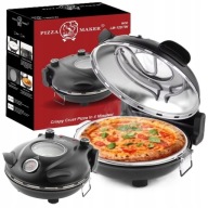 PIEC DO PIZZY ELEKTRYCZNY KLAIF DOMOWY PIEC TERMOSTAT 420°C 1200W Czarny