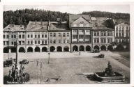 TRZECIA RZESZA -TRAUTENAU -PLAC ADOLFA HITLERA -pocztówka 1939 r