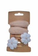 Spinki do włosów szydełkowe kwiatki 4 szt.