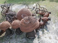 wiklinowe grzyby wspaniała ozdoba przed dom