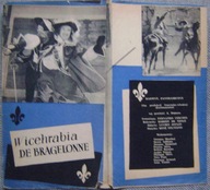 WICEHRABIA DE BRAGELONNE -film prod.francuskiej -program kinowy -lata 50-te