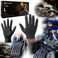 RĘKAWICE NITRYLOWE ROBOCZE WARSZTATOWE MERCATOR GOGRIP CZARNE ROZ. L 50 SZT