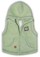 BABY MAC * BEZRĘKAWNIK POLAR kaptur 0-3 * j.nowy