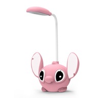LAMPKA LED STITCH NA BIURKO Z TEMPERÓWKĄ BEZPRZEWODOWA ŁADOWANA USB RÓŻ