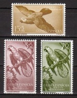 GUINEA ESPANOLA - 1957 - Mi 330-332 - PAPUGI xx
