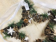 Gwiazda stroik dekoracja wianek bożonarodzeniowy