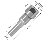 Przedłużka frezu wrzeciona frezarki 12.7 x 12.7mm