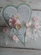 Kartka okolicznościowa w kształcie serca :)