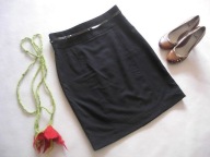 *H&M* SPÓDNICA CZARNA OŁÓWKOWA PASEK XL 42