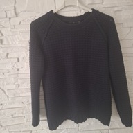 Ażurowy damski granatowy sweterek rozm. S/M