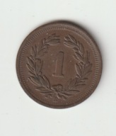 Szwajcaria 1 Rappen 1908 piekny stan