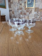 kieliszki do szampana PRL wzór grecki