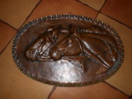 ŁADNA METALOPLASTYKA MIEDZIANA Z KONMI