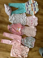 Paczka ubranek r 80/86 dla dziewczynki