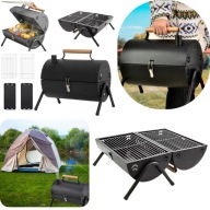 GRILL WĘGLOWY TURYSTYCZNY GRILL OGRODOWY STAL BECZUŁKA PRZENOŚNY 35X25CM