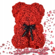 MIŚ Z PŁATKÓW RÓŻ PREZENT NA URODZINY WALENTYNKI DLA UKOCHANEJ WALENTYNKI