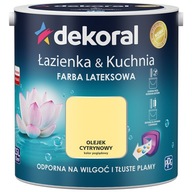 Dekoral Łazienka&Kuchnia Farba lateksowa OLEJEK CYTRYNOWY 2,5L