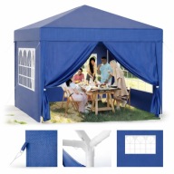 NAMIOT OGRODOWY PAWILON WODOODPORNY SKŁADANY 3 X 3 + 4 ŚCIANY OKNA ZAMEK