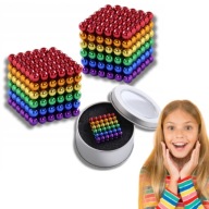 NEOCUBE KULKI MAGNETYCZNE 216 3MM TĘCZOWE DZIECI KLOCKI KOLOROWE PREZENT