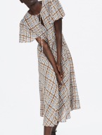 LUX, ZARA, Premium, Sukienka rozkloszowana w kratę, S