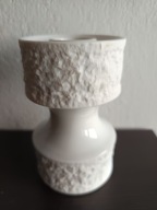 PORCELANOWY ŚWIECZNIK ROYAL KPM BISKWIT I SZKLIWIENIE