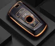 Czarno-złote etui na kluczyk BMW – 1 3 5 7 X1 X3 X4 X5 F10 F20 F30 F18 F25