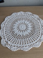 Serwetka serweta szydełkowa misterne rękodzieło Hand Made cacko śr29