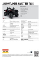 Can-am Outlander Max XT 850, model 2026, raty nieprocentowane