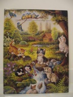 BRADEX PORCELANOWY TALERZ KOTKI