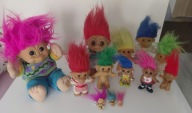 Vintage retro Trole kolekcjonerskie pluszowe lalki Russ Troll Kidz z lat 90