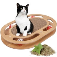 DRAPAK DLA KOTA do drapania ZABAWKA TEKTUROWY KARTONOWY piłka poziomy