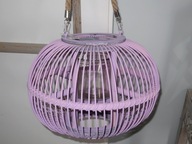 Piękny lampion złote wnętrze 25 cm ażurowy świecznik salon taras