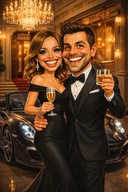 Para A3 Wasze zdjęcie Personalizowany plakat + Ramka Gratis