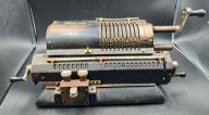 Stary kalkulator mechaniczny arytmometr Original Odhner, Goteborg Sweden