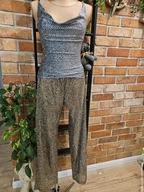 kostium przebranie Karnawał Halloween spodnie cekinowa bluzka cekinowa S