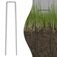 SZPILKI DO AGROWŁÓKNINY DO FOLI MATY KOŁKI 15CM 100SZT KOTWY