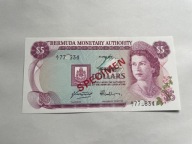 Bermudy - 5 dolarów - 1978 - specimen - UNC