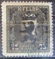 Austria stary znaczek z nadrukiem Ukraina (1/25