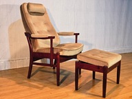 FARSTRUP - Genialny FOTEL z PODNÓŻKIEM, Duński, DESIGN (209)